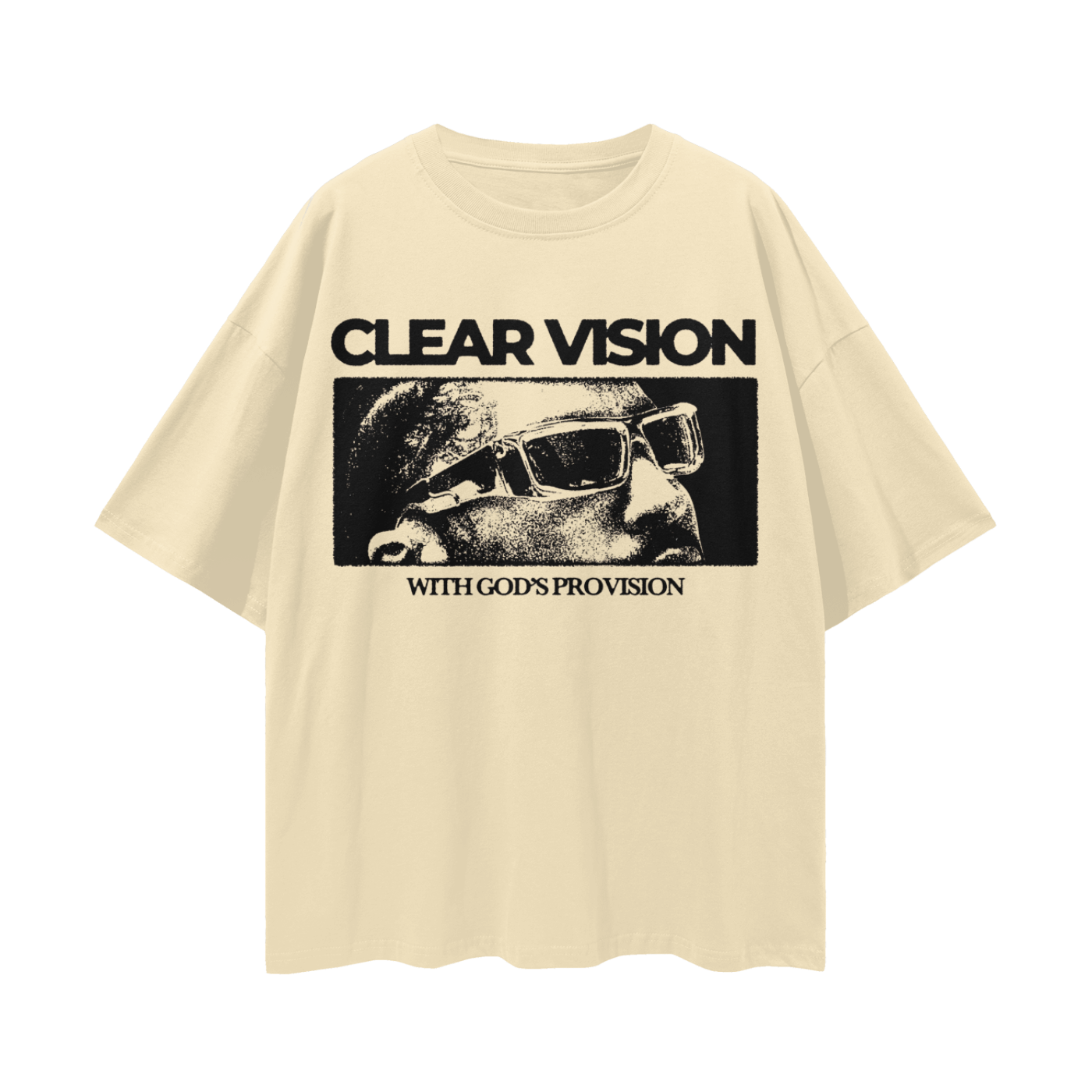 Clear vision overzised